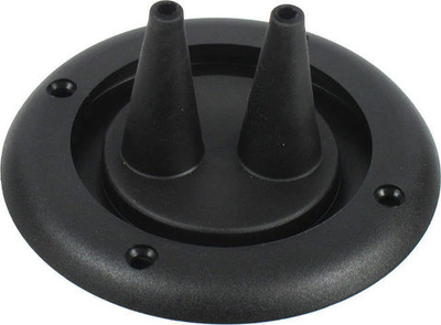 Пыльник для 2-х боуденов, Ø накладки 105 мм, черный