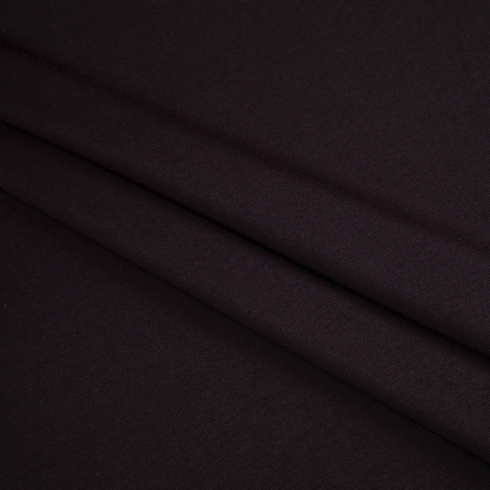 Кулирная гладь, 92% хлопок, 8% ПУ(эластан), 185 гр/м2, чёрный (0286)