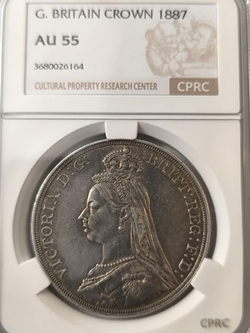 Монета 1 крона Великобритания 1887 год