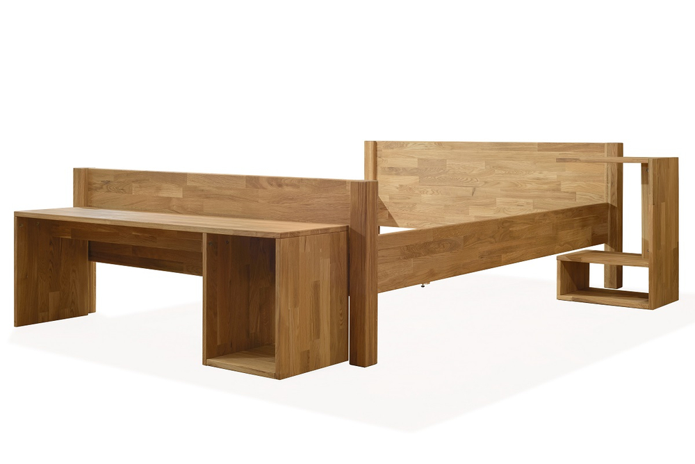 Приставка-скамья из массива к кровати Ланс