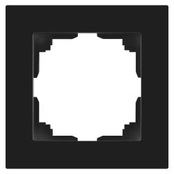 Рамка для розеток и выключателей Intro Accent 6-501-05 на 1 пост, СУ, антрацит | Intro