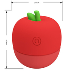 Красный клиторальный стимулятор в форме яблочка Apple Secret (Цвет: красный)