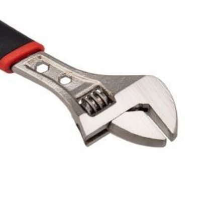 Разводной ключ 150мм никелированный, двухкомпонентная рукоятка REXANT