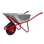 689219 Тачка садово-строительная, усиленная, грузоподъемность 220 кг, объем 110л Россия