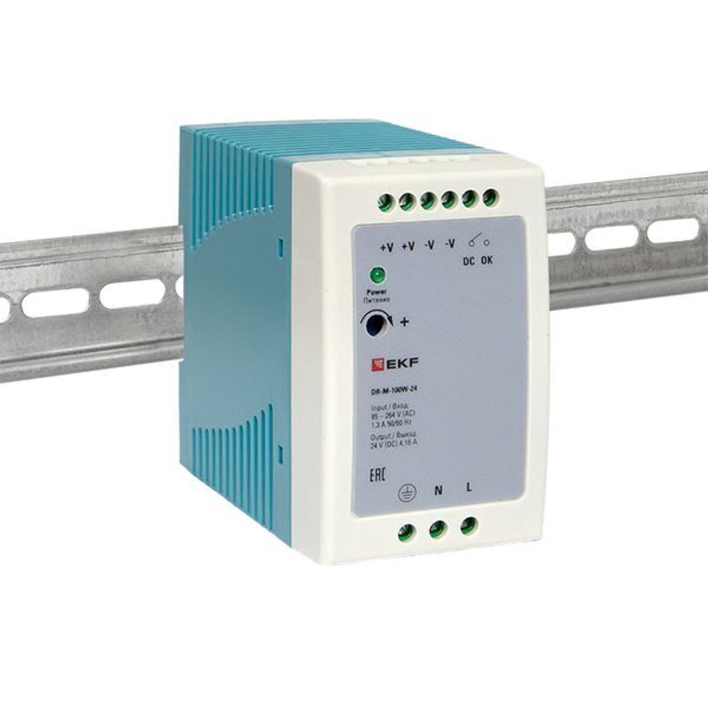 Блок питания  EKF DR-M-100W-24
