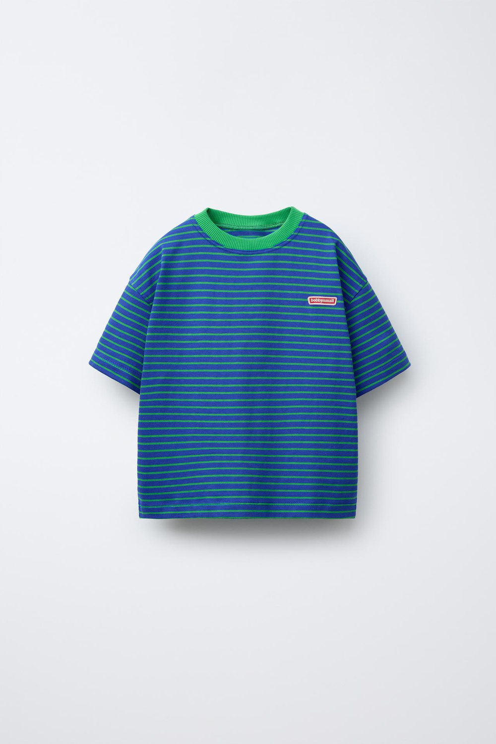 ZARA ФУТБОЛКА В ПОЛОСКУ BOBBY SMALL ©, СИНИЙ