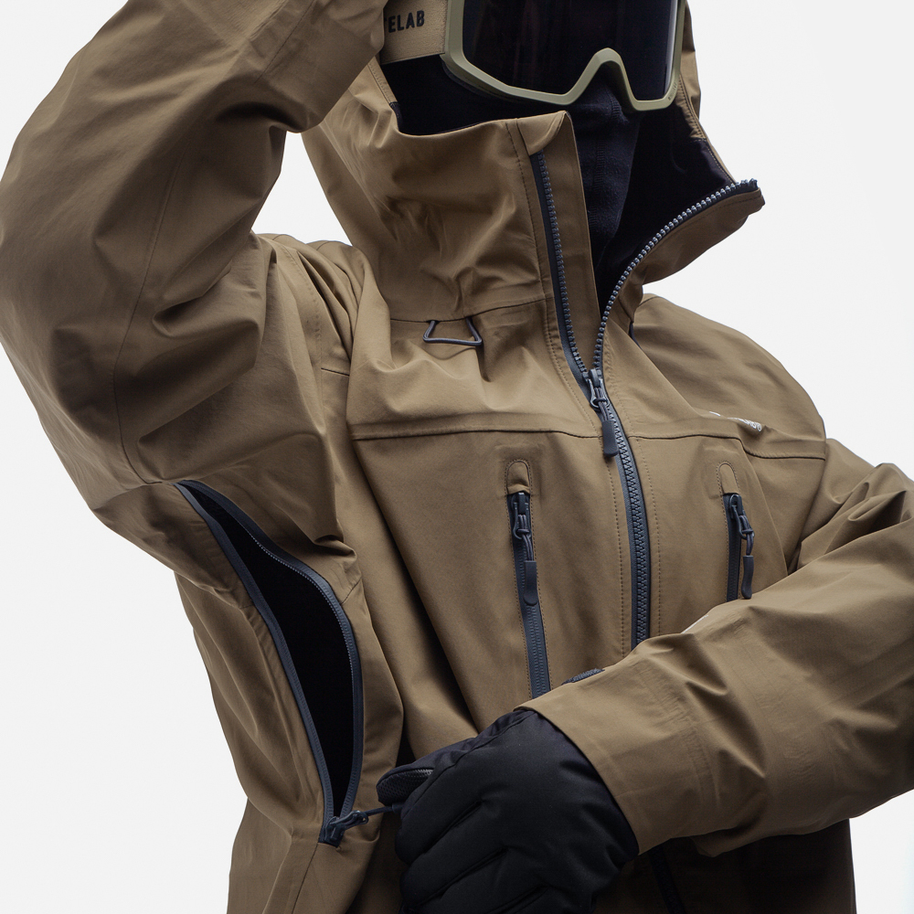 Горнолыжная куртка WHITELAB Jacket IDCLIP-SHELL 3L Olive