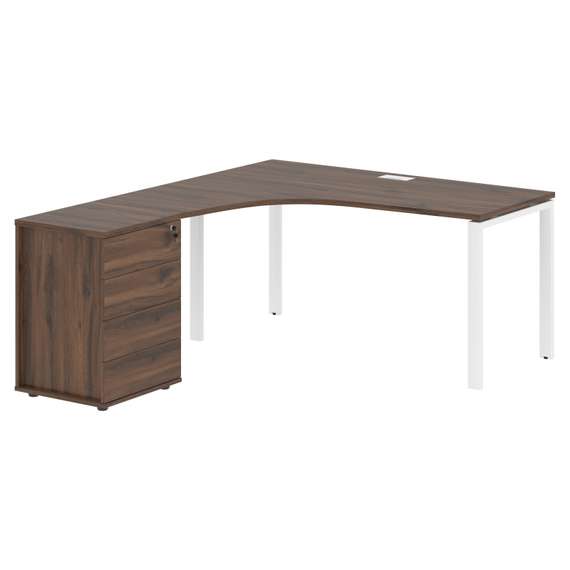 Стол эргономичный с тумбой EUCET 1518(L)  1560х1880х750 EDIS