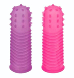 Набор из 2 насадок на пальцы Lust Finger Sleeves (Цвет: фиолетовый с розовым)