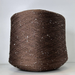 LINETTE PAILLETES - 80% лен, 20% п/а, микропайетки 2мм, ; 450м\100гр; цвет: «шоколад», пайетки серебро
