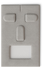 Вкладыш 13/наклонный/для гарнитура/3 язычка/окошко для бирки/прорезь для нитки