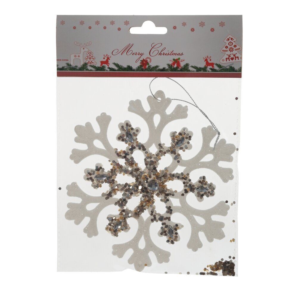 GAEM Украшение новогоднее "Снежинка", L15 W0,4 H15 см