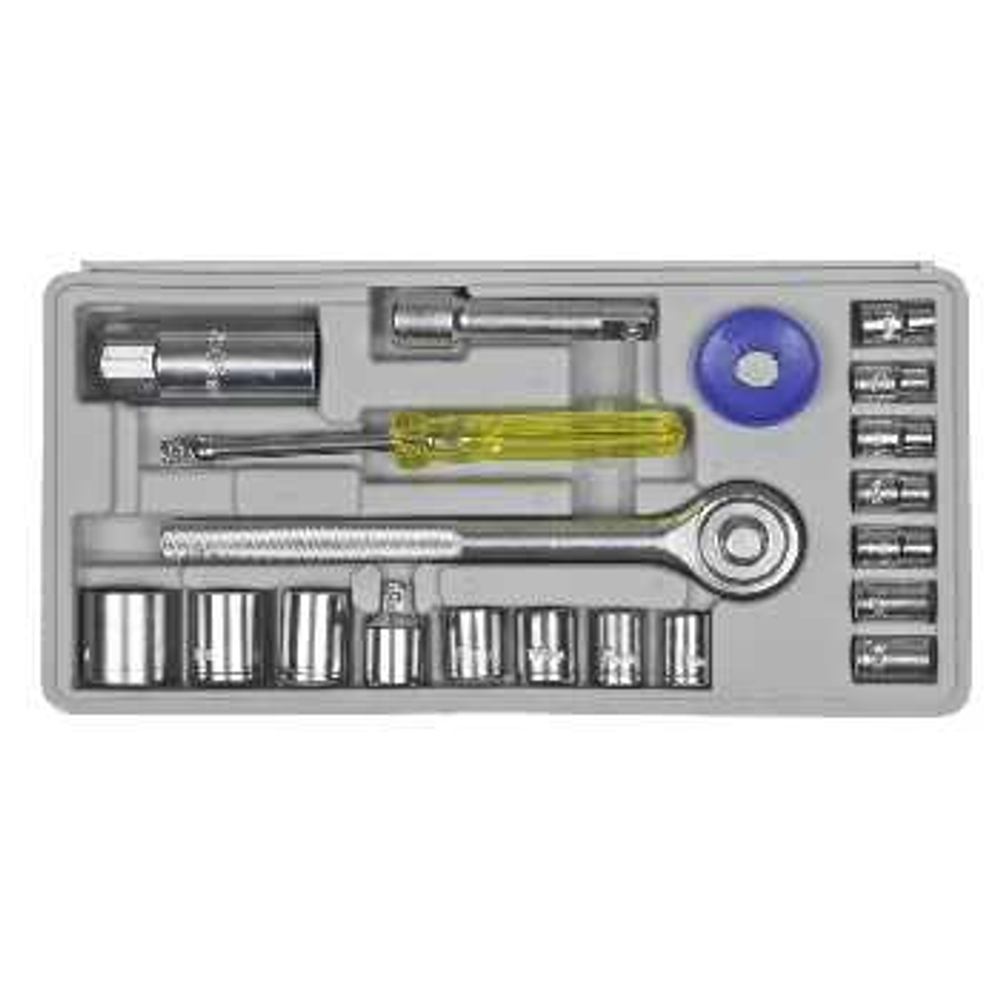 Набор универсальный 1/4" 3/8" 20 предметов DEXX, 27602-H20