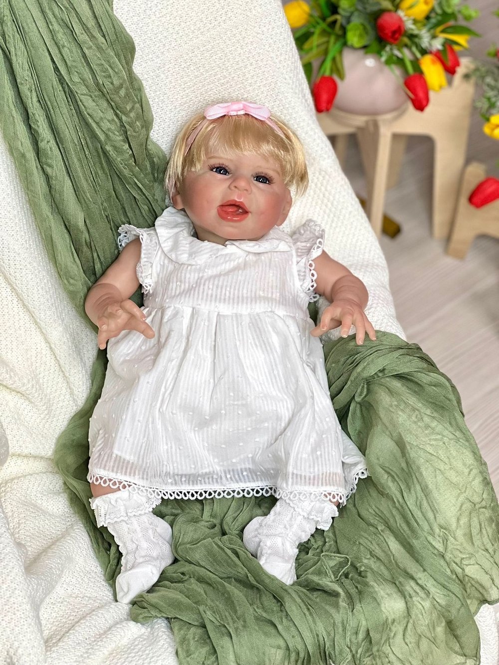 Кукла Реборн мягконабивная 55см (FA-940)