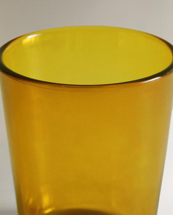 ZARA HOME ДЕТСКИЙ ПРОЗРАЧНЫЙ СТАКАН, ЖЕЛТЫЙ