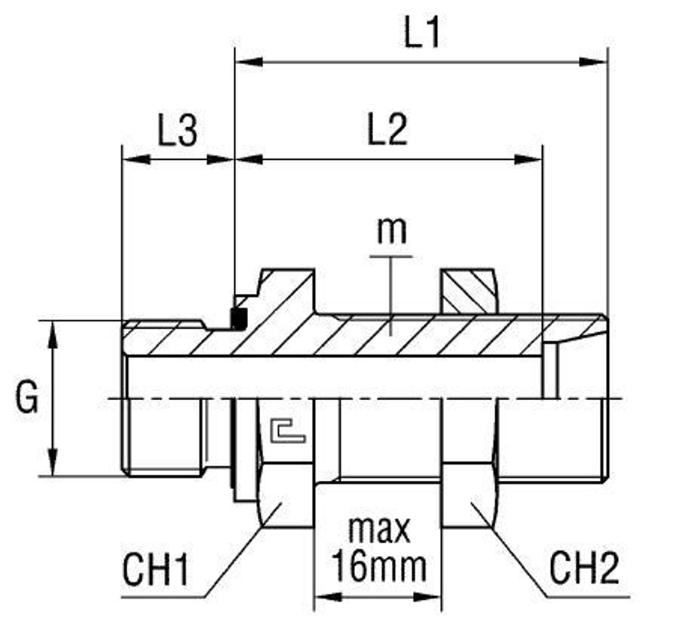 Штуцер FDE DL42 BSP 1.1/2" (корпус)