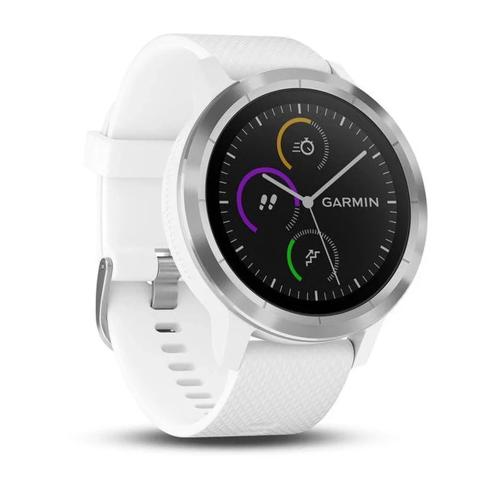 Часы для фитнеса Garmin vivoactive 3, серебристые, 010-01769-22