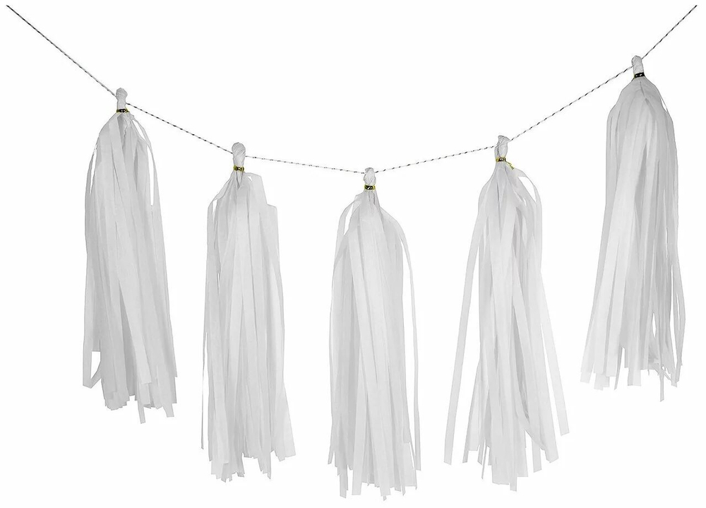 Гирлянда Тассел Белая, 3 м