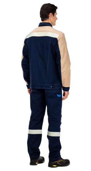 Костюм "Таль" полукомбинезон (т.синий/бежевый)