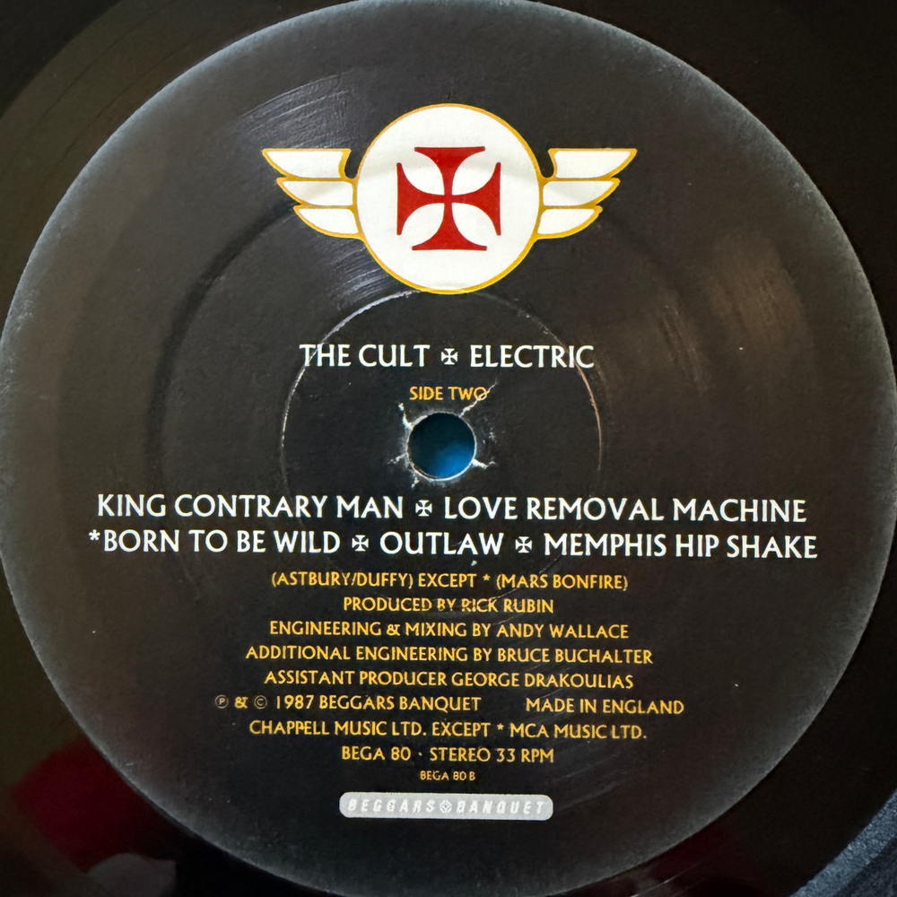 The Cult ‎– Electric (Англия 1987г.) Т