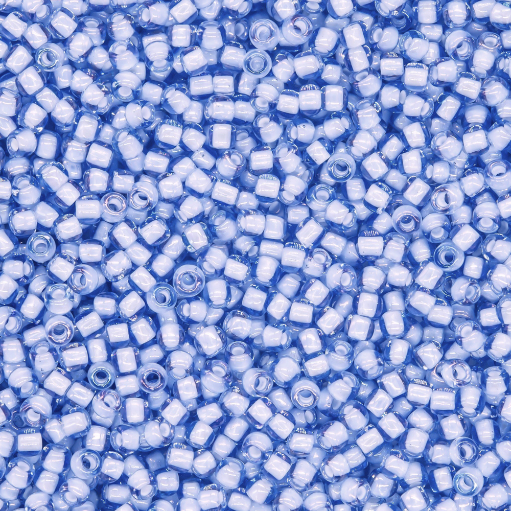 Японский бисер TOHO Round 11/0 (№933), окрашенный изнутри прозрачный