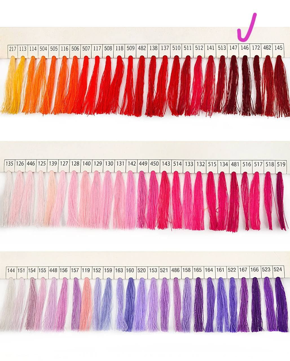 Нитки Dor Tak бордовые цв.147