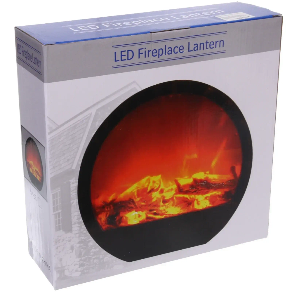 Сувенир с подсветкой «КАМИН - Огненный шар» 30,5*9,3*29 см (питание от USB и батареек)