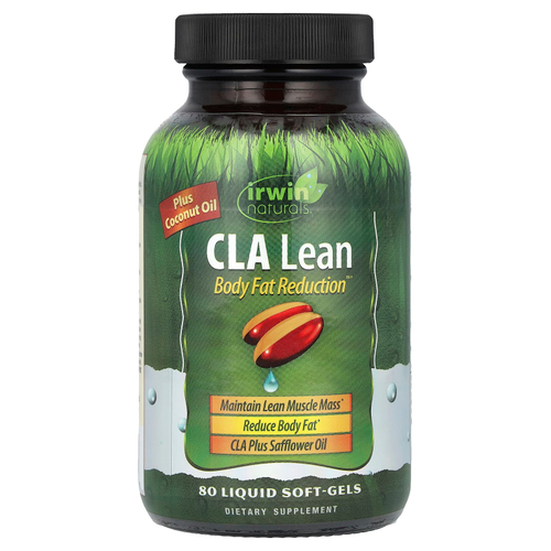 Irwin Naturals, C.L.A. Lean, Body Fat Reduction, 80 мягких желатиновых капсул с жидкостью