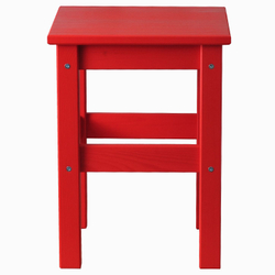 Табурет «Одвар» 33×33×45 см, деревянный, красный, массив сосны, IKEA