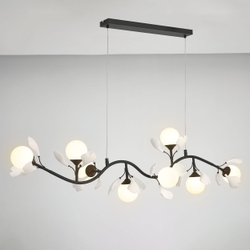 799087 Люстра CERAMO BW 8х6W(led) G9 ЧЕРНЫЙ/БЕЛЫЙ