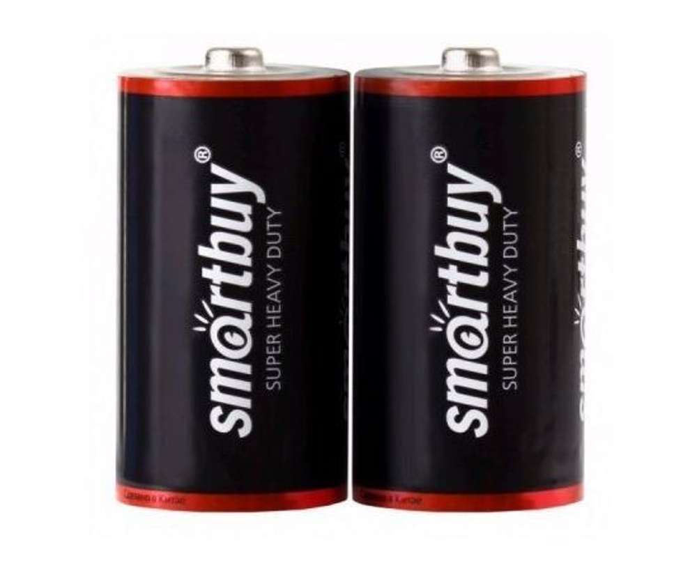 Батарейка солевая Smartbuy R20/2S (24/288) (SBBZ-D02S)