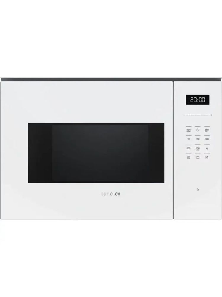 Встраиваемая микроволновая печь BOSCH Series 6 BEL554MW2 25 л, белая