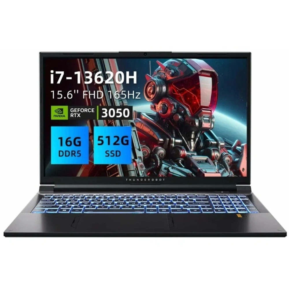 Ноутбук Thunderobot 911T Black (15.6" Intel Core i7 13620H, 16GB, 512GB SSD, Nvidia RTX 3050, Windows 11)
