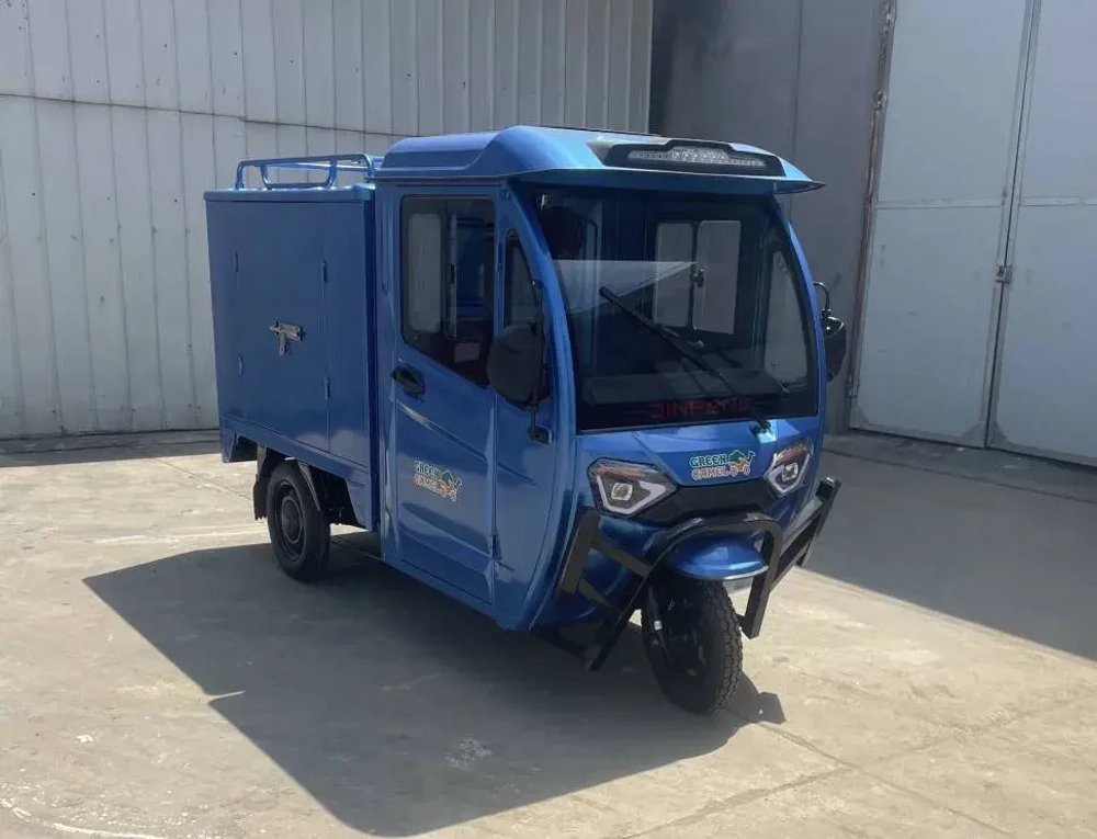 Электротрицикл грузовой Green Camel Тендер E1500 (60V 1200W) кабина, BOX, понижающая