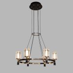 Люстра P0738-6A gold/black