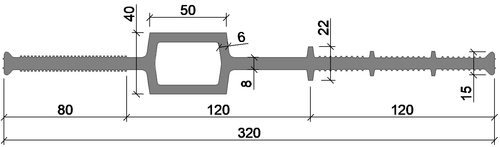 Гидроизоляционная шпонка ДВС-320/50 ПВХ-П