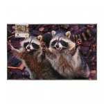 Коврик влаговпитывающий 50*80см»Velur»Веселые еноты VORTEX