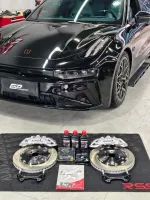 Усиленная тормозная система InSpeed Zeekr 001 Рестайлинг 2024+ Зикр Тормоза Суппорт диски Колодки