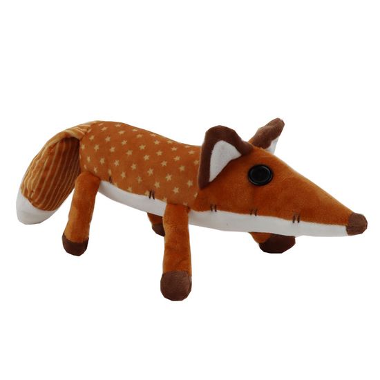 Мягкая игрушка Рыжий Лис с полосатым хвостом, 60 см
