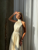 Платье Полли миди молочное