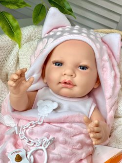 Кукла Marina and Pau 45cм Recien Nacido, виниловая в пакете (M1645K)