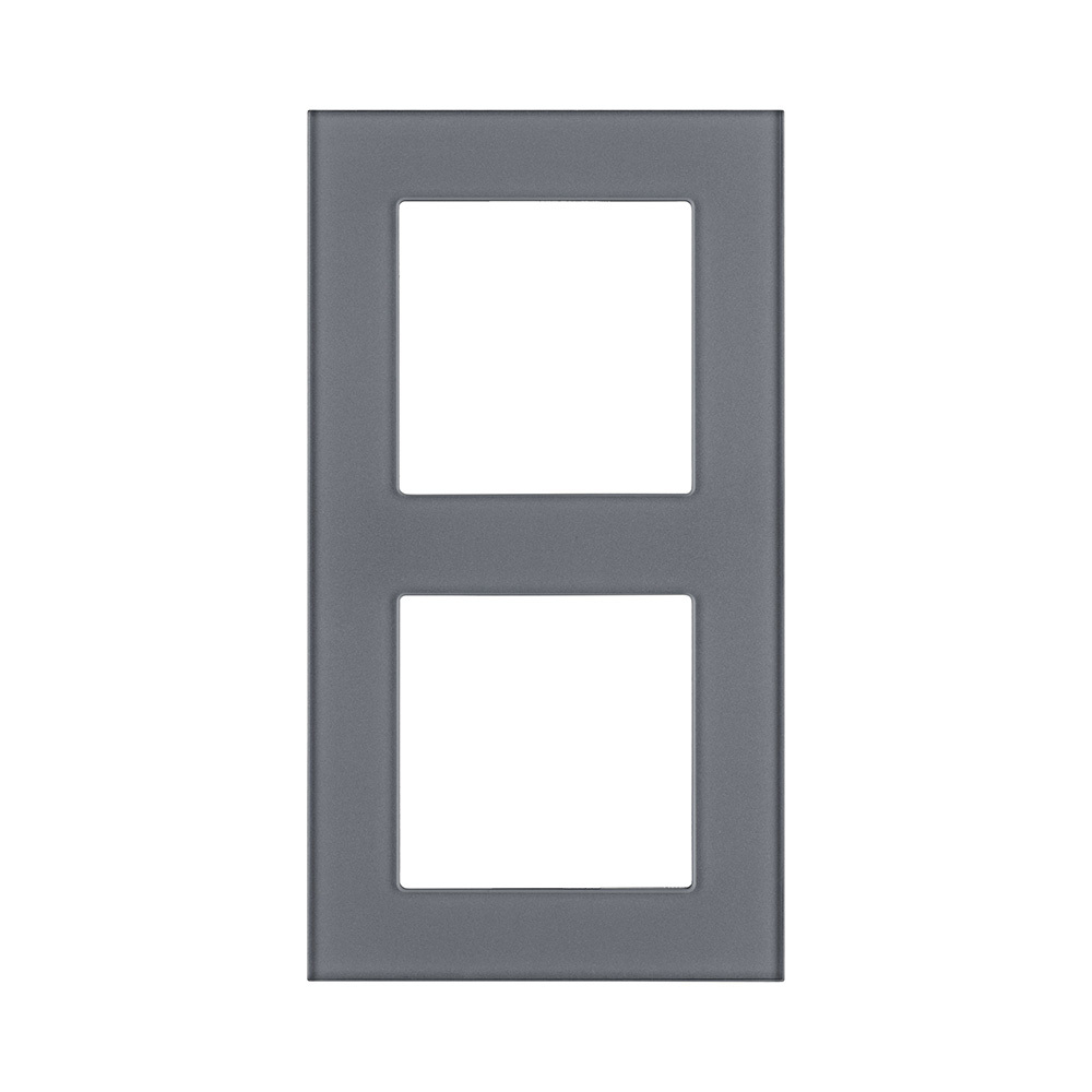 Рамка 2-постовая, стекло серый Kollinger Asthetik AS2GY