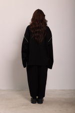 Джемпер с кантами из джерси