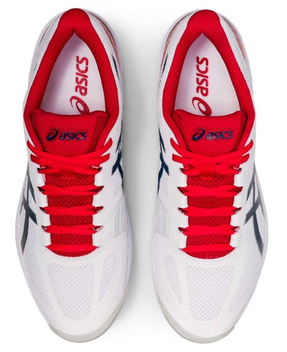 Мужские кроссовки теннисные Asics Court Speed FF Clay - white/mako blue