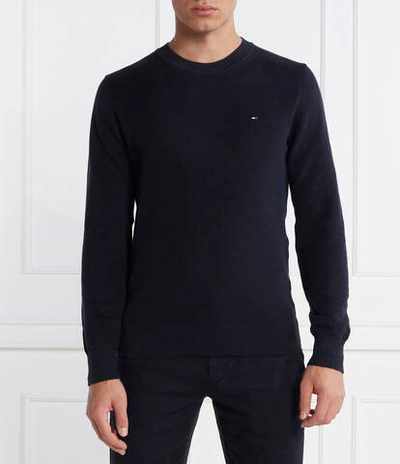 Свитер CHAIN RIDGE STRUCTURE Tommy Hilfiger - темно-синий(MW0MW33511)