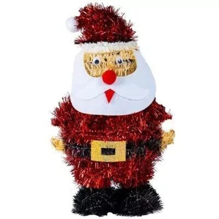 Санта 3D мишура под елку 30 см