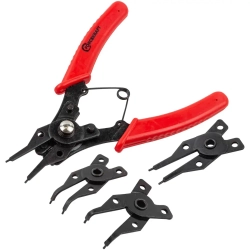 Щипцы для стопорных колец со сменными губками FORCEKRAFT FK-904U3