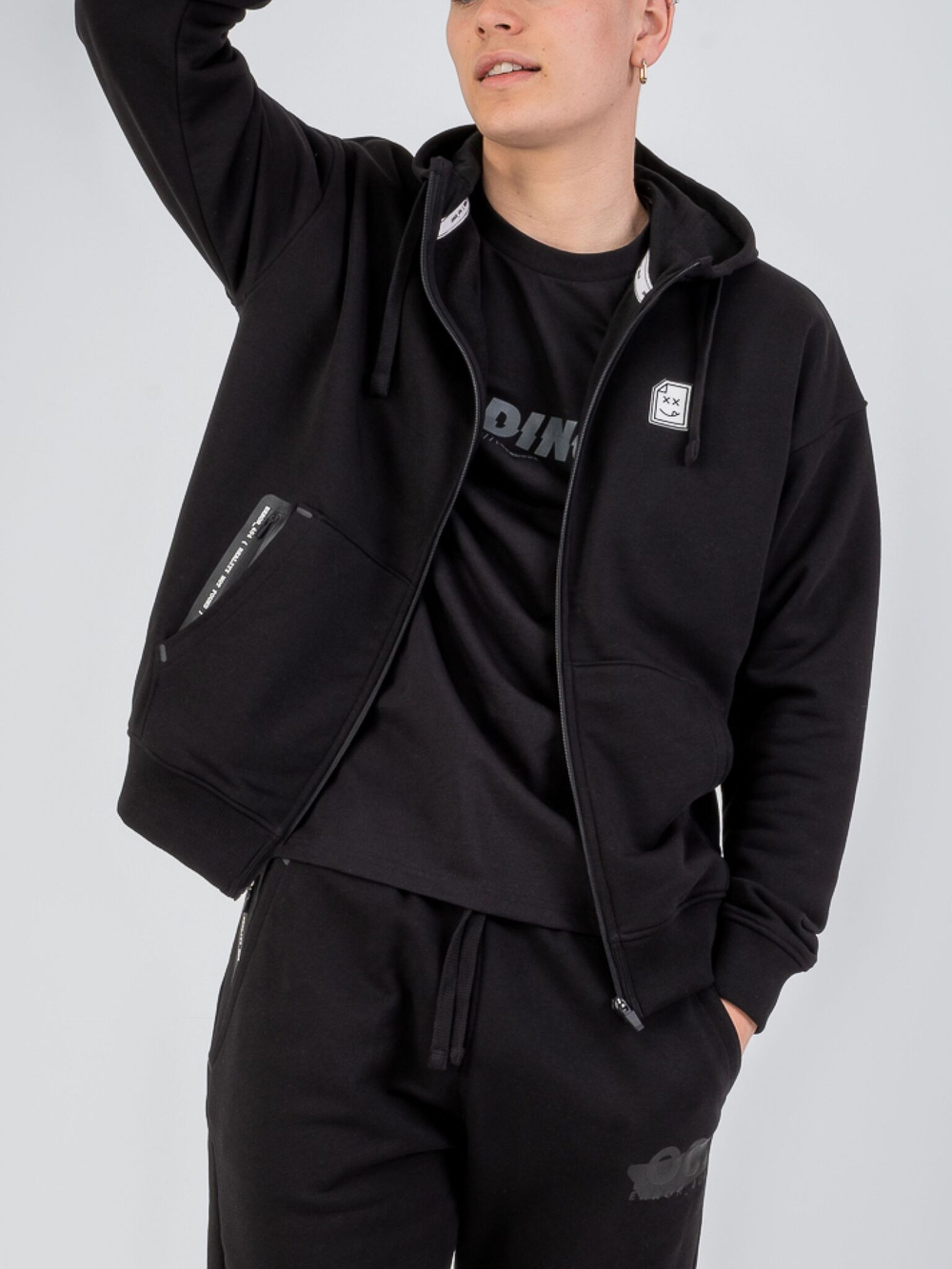 Толстовка мужская ORIGINAL CREATOR ERROR_404 ZIP HOODIE, Черный