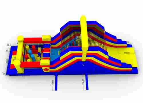Коммерческая надувная полоса препятствий «Оптимальная», 10*3*4 м