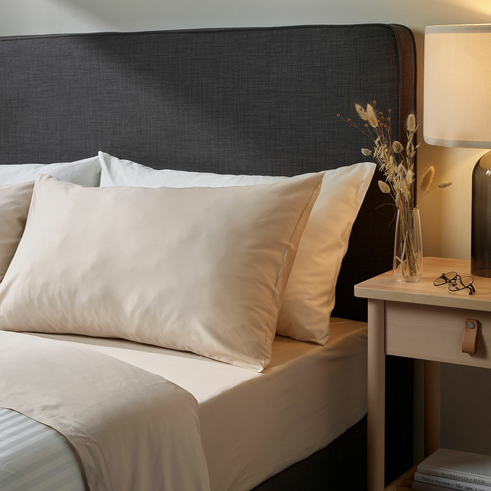 Простыня IKEA NATTJASMIN (НАТТЭСМИН), Светло-бежевый, 240х260 см